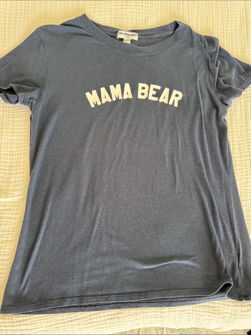 Sub_Urban Riot Navy 'MAMA BEAR' Short Sleeve Tee